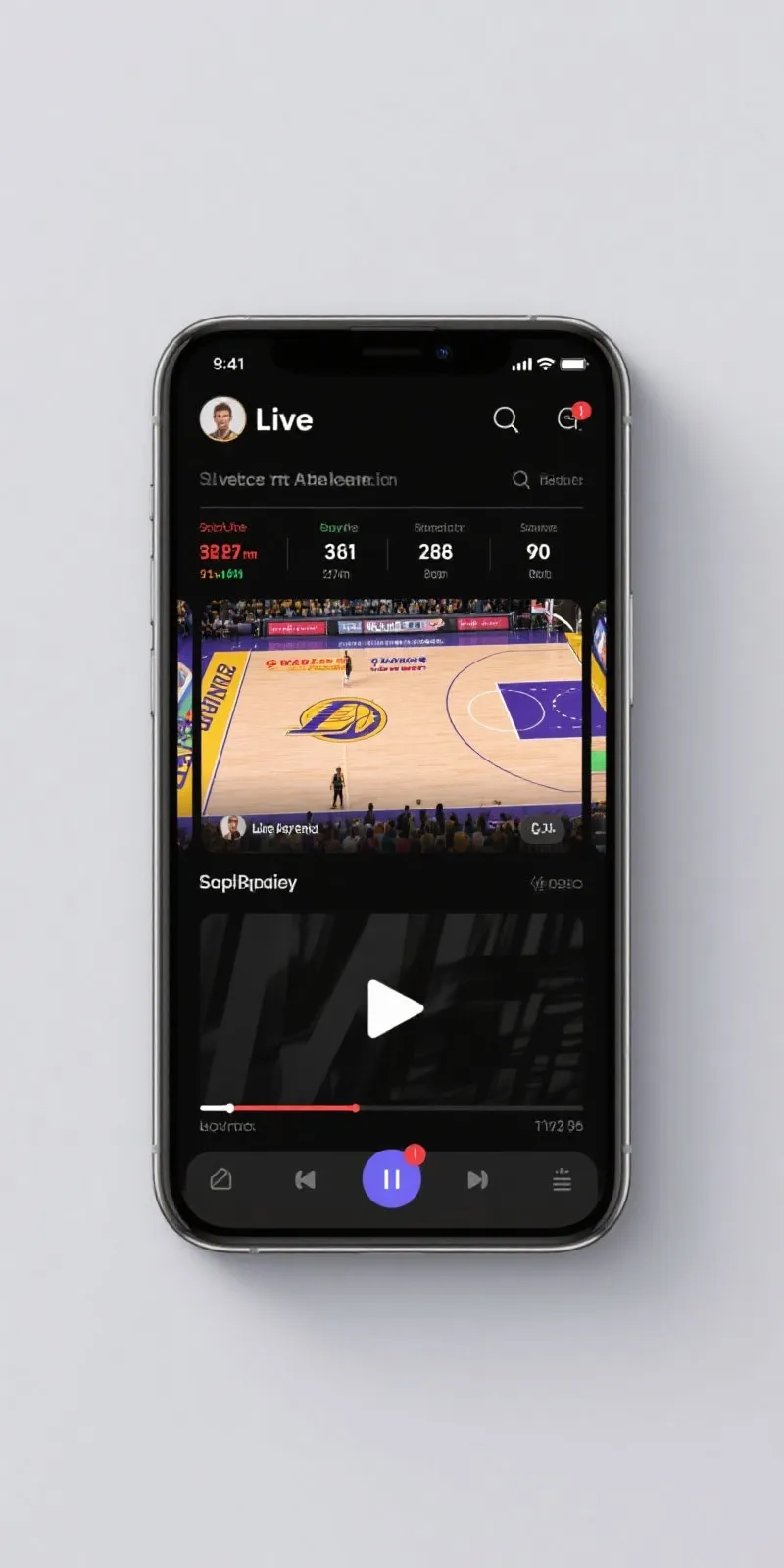 NBA直播手机版界面展示